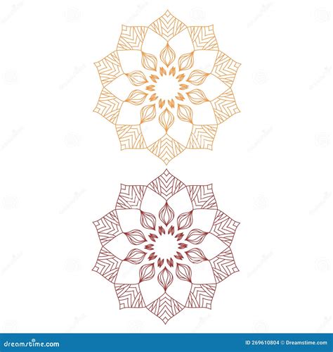 Mandalas With The Aum Om Ohm Sign In The Center Vector Drawing