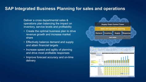 Sap Integrated Business Planning Ppt