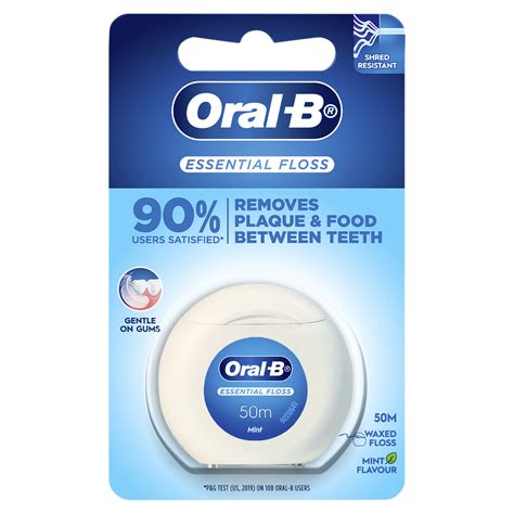 Oral B Essential Floss Waxed Mint