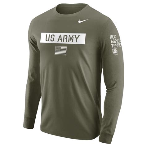 Nike Branded Long Sleeve Us Army T Shirt