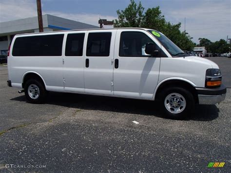 Summit White 2012 Chevrolet Express LT 3500 Passenger Van Exterior