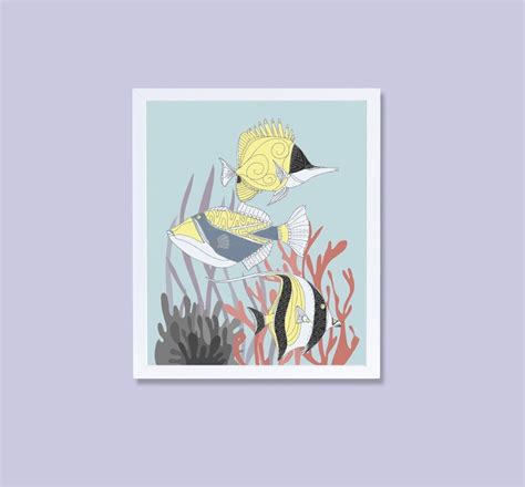 Hawaiian Reef Fish Art Print / Fine Art Print / Coral Reef - Etsy