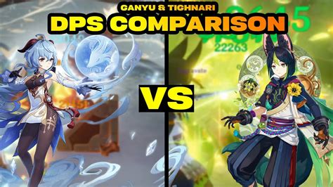 C Ganyu Vs C Tighnari Dps Comparison Genshin Impact Youtube