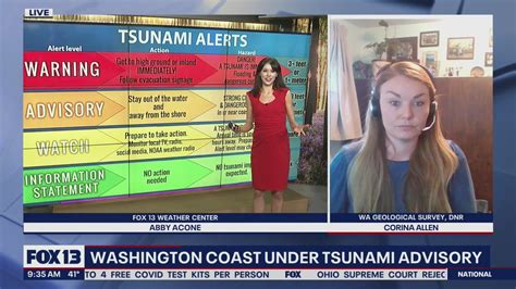 Tracking The Impacts Of Washingtons Tsunami Advisory Fox 13 Seattle