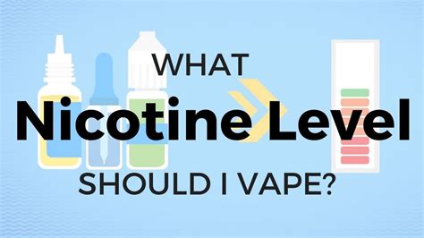 How to Choose the Right Nicotine Level in Your Vape Juice