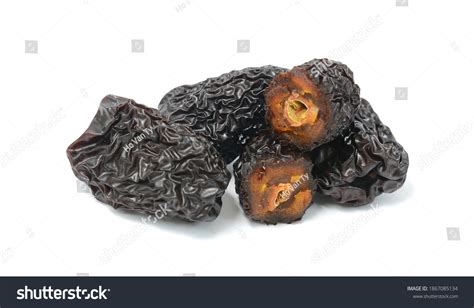 Dry Black Jujubes Isolated On White Stock Photo 1867085134 Shutterstock