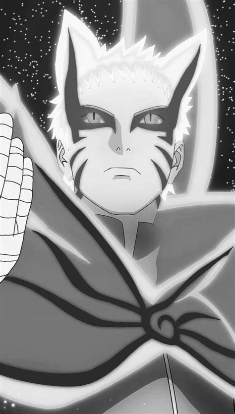 Naruto Baryon Mode Wallpaper Black And White Ver Naruto Wallpaper