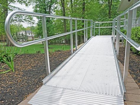 Aluminum Wheelchair Ramps Open Mesh Aluminum Handicap Ramps