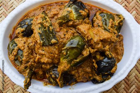 Delicious Indian Brinjal Curry Specially Made In South India Known As