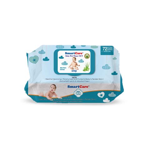 Smart Care Wet Wipes With Flip Top 72pcs Smart Distribution Ltd