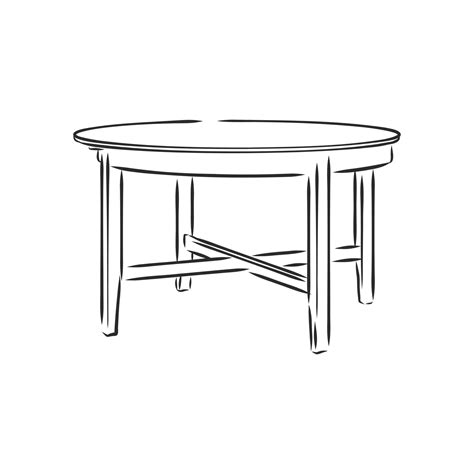 Table Vector Sketch 11094019 Vector Art At Vecteezy