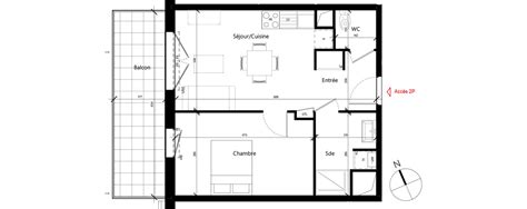 Plan Appartement T2 De 41 92 M² Neuf Résidence « Le Parc Du Faubourg