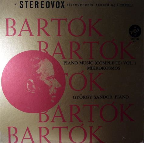 Bela Bartok Gyorgy Sandor Piano Bartok Piano Music Complete