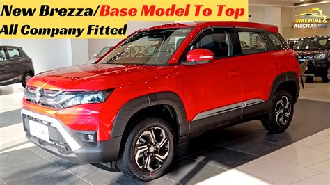 Maruti Suzuki Brezza Base Model To Top With Company Fitted