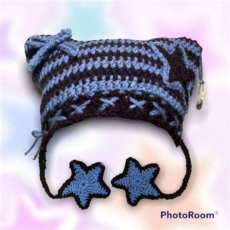 Star Cat Hat Beanie Crochet Handmade Ribbed Artofit