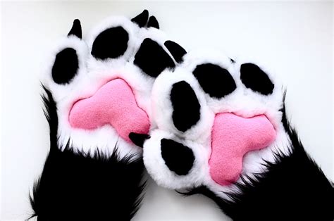 Fursuit Paws With Claws Puffy Pink Paws Furry Paws Puffy Etsy