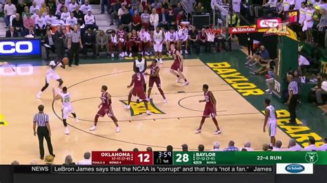 Oklahoma Vs Baylor Mens Basketball Highlights Youtube