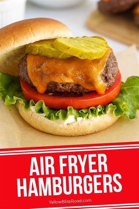 3 Ingredient Air Fryer Hamburgers