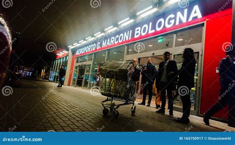 Commercial Passenger Airport Bologna Italy Editorial Photography