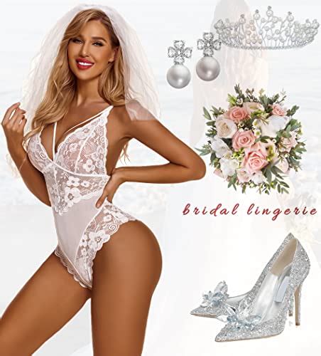 Avidlove Bridal Lingerie For Women Sexy Lingerie Floral Lace Teddy