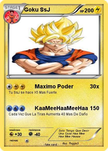 Pok Mon Goku Ssj Maximo Poder Mi Carta Pok Mon