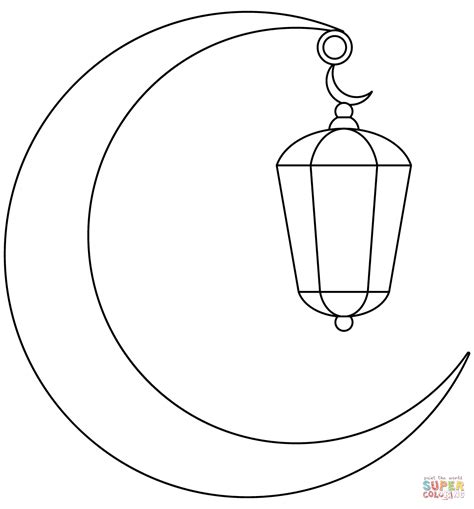 Ramadan Moon Coloring Page Free Printable Coloring Pages