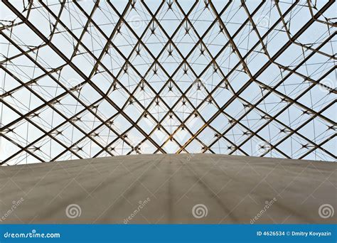 Glass Pyramid in the Louvre Editorial Stock Image - Image of modern ...