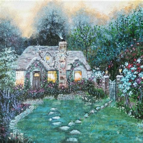 Thomas Kinkade Landscape Europe House Garden Reproduction - Etsy