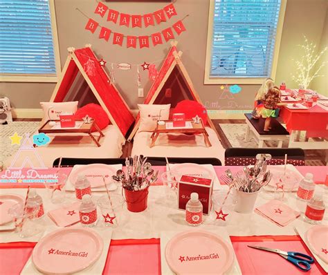 American Girl Theme Party Ideas American Girl Birthday American Girl Birthday Party Girls