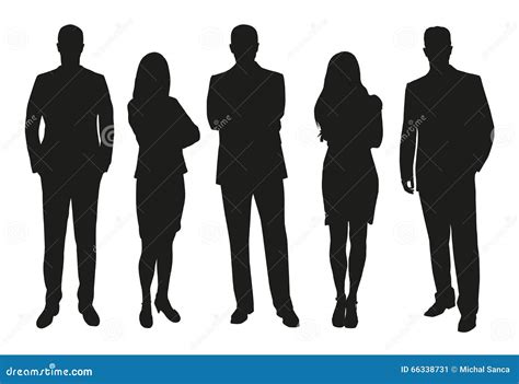 Business People Walking Silhouette