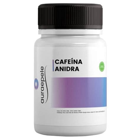 Cafeína Anidra 420mg Mais energia Aura e Pele