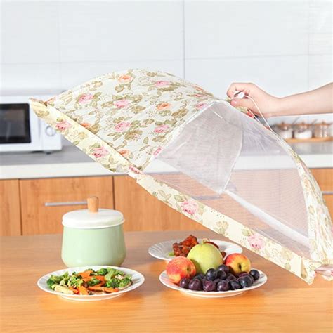 Foldable Fly Proof Cover Prevent Flies Food Shade Table Mesh Food Cover