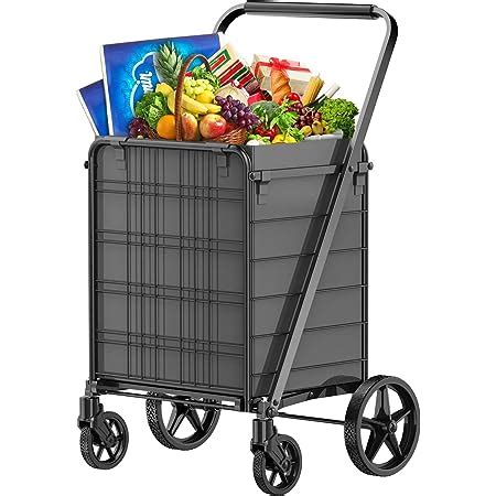 Amazon Shopping Cart For Groceries Jumbo Upgraded Grocery Cart