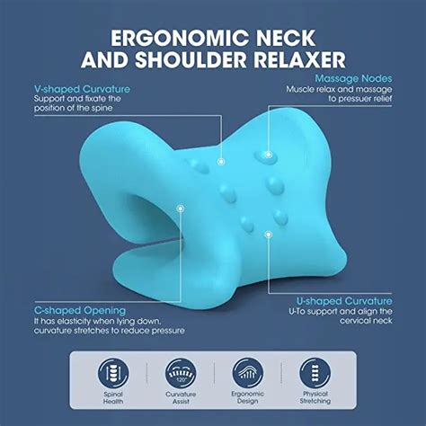 Chiropractic Pain Relief Neck Stretcher Pillows Cervical Traction ...