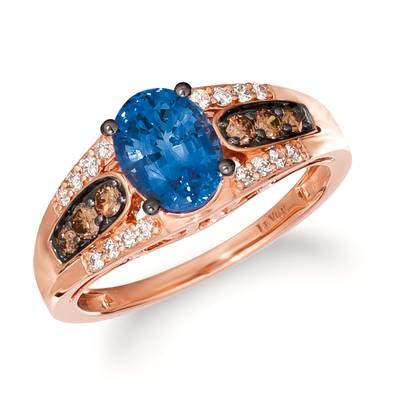 14K Strawberry Gold Ring Chocolate Diamonds 1 5 Cts Nude Diamonds 1 6 Cts TRIG 64 Le Vian