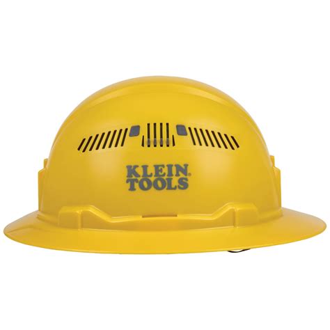 Hard Hat, Vented, Full Brim Style, Yellow - 60262 | Klein Tools - For Professionals since 1857