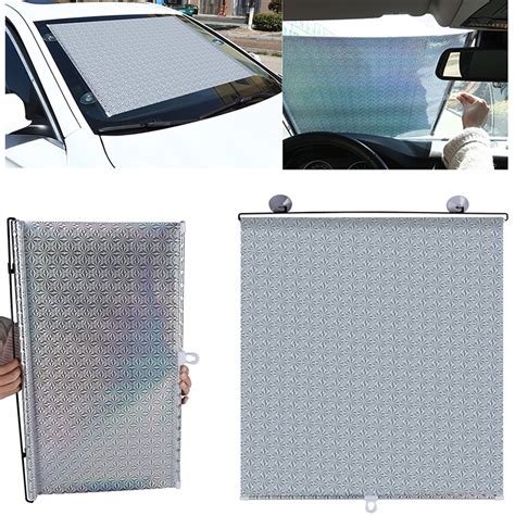 Roller Blinds Suction Cups Sunshade Blackout Curtain Car Home Window