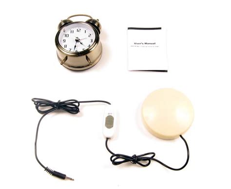 thanko vibrating alarm clock waking    quivering  head