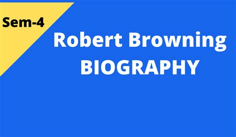 Robert Browning Biography His Life and Literature | No 1