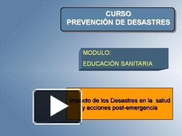 Ppt Curso Prevenci N De Desastres Powerpoint Presentation Free To