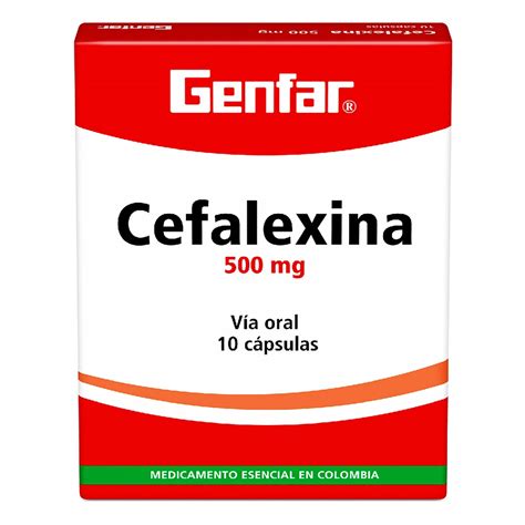 Cefalexina 500 Mg Tabletas Gf Cja X 10 Un Droguerias Patria