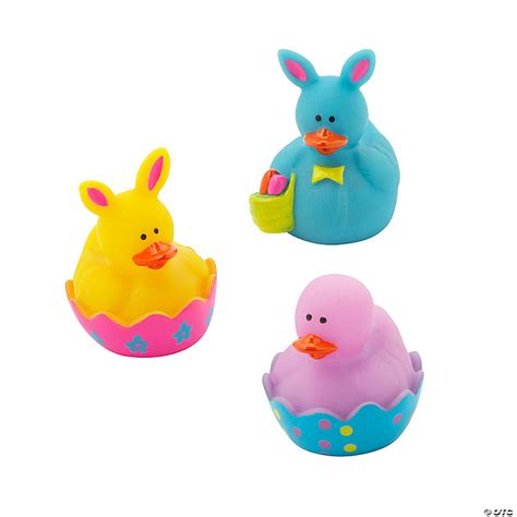 Mini Easter Rubber Ducks 24 Pc Oriental Trading