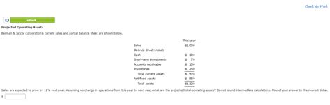 Solved Berman Jaccor Corporation S Current Sales And Chegg