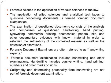 Forensic Questioned Document Examination Ppt