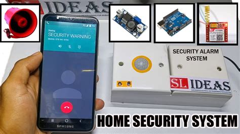 GSM Based Home Security System Using SIM 800L GSM Module Arduino Pir