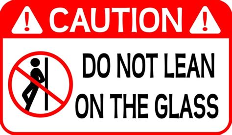 Do Not Lean Signage Royalty Free Images Stock Photos Pictures