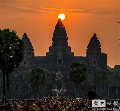 世界最美日出！吴哥窟塔尖奇景下周再现 - 柬中時報
