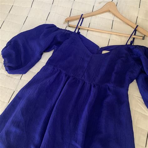 Anthropologie Moulinette Soeurs Blue Puff Sleeve Dres… Gem