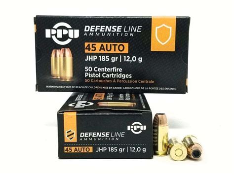 Ppu Ppd Defense Acp Gr Jacketed Hollow Point Bx Cs