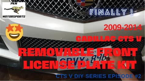 Removable License Plate Holder For CTS V YouTube